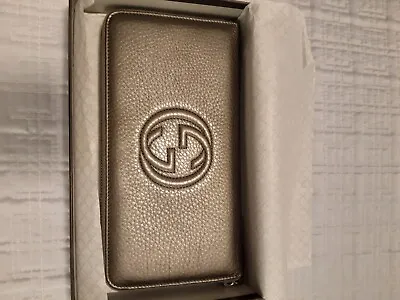 $550 • Buy Gucci  Soho Cellarius Wallet With Interlocking GG Logo Brand New In Box 