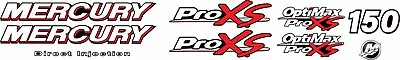 Mercury Pro XS Replacement Decals Outboard 150 HP Decal Kit • $47.16