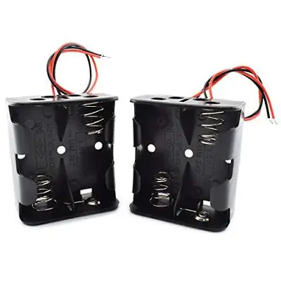 2-Pack 2X C Cell Battery Holder 3V C Size Battery Case Box With Wire Leads • $11.53