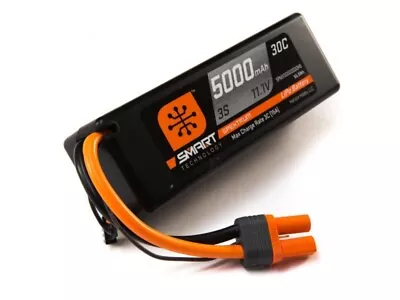 Spektrum 5000mah 3S 11.1V Smart LiPo 30C; Hardcase IC5 O-SPMX50003S30H5 • £89.99