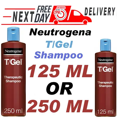 Neutrogena T/Gel Therapeutic Shampoo Scalp Psoriasis Itching And Dandruff • £10.49