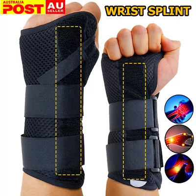 Carpal Tunnel Wrist Support Brace Night Sleep Wrist Splint Pain Men Women • $20.29