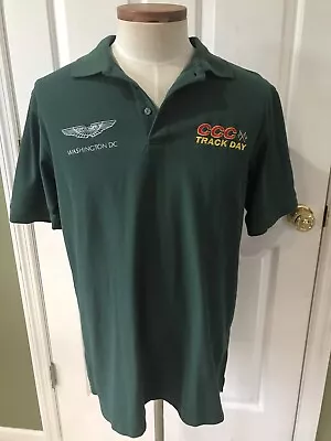 Aston Martin Of Washington D.C. CCC Track Day Polo Shirt Large Green • $19.75
