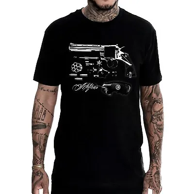 Mafioso Men's Six Shooter Short Sleeve T Shirt Black Clothing Apparel Tattooe... • $26.24