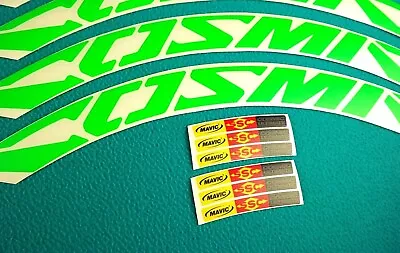 Cosmic Ultimate Fluorescent Green Replacement Rim Decal Set For 2 Rims • $43