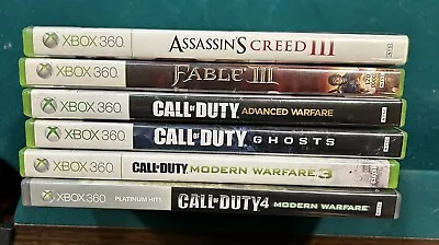 $22 • Buy 6 Xbox 360 Games Lot Bundle Call Of Duty Fable Assassin’s Creed CIB COMPLETE