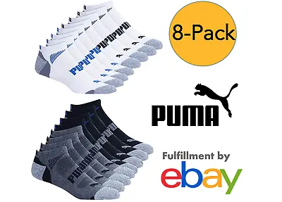 $39.95 • Buy 8 Pairs Genuine Puma Mens Sport CoolCell Crew Socks Shoe Size 6-12 & 12-16