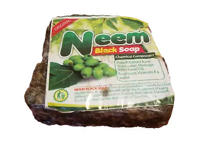 Original Natural HERBAL NEEM Black Soap Vegan Anti Acne/Fungus/Blemish/Bad Odor • $25.99