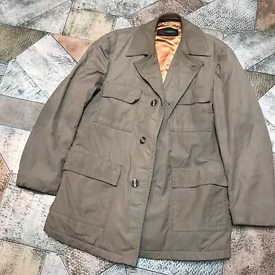 McGREGOR SIZE 42 MENS JACKET/COAT BUTTON FRONT WOOL LINNING VINTAGE • $42.35