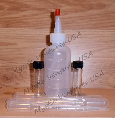 1 Snuffer Bottle 2 BIG 2 DRAM Vials 5 Suction Tweezers GOLD Prospecting Tools • $6.99