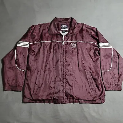 SMSU Bears Vintage GTM Sportswear Maroon Windbreaker Rain Jacket Adult Size 2XL • $67.44