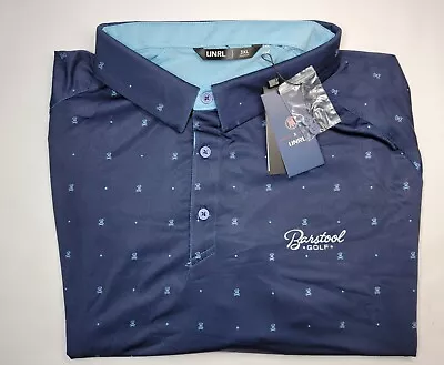 Brand New Men's Size 3XL UNRL Barstool Short Sleeve Performance Golf Polo Shirt • $39.97