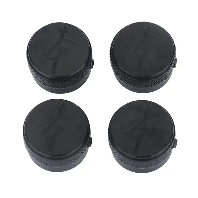 4 Pcs Gretsch “G” With Arrow Control Knobs Metal Guitar Knobs Black • $19.54