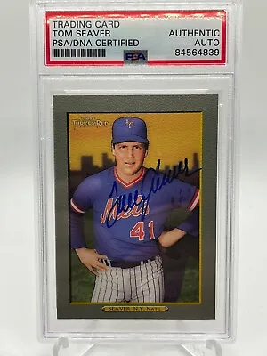 $124.99 • Buy Tom Seaver New York Mets 2005 Topps Turkey Red Signed Autograph PSA DNA *39