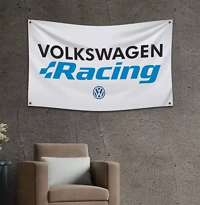 Volkswagen Racing 3x5 Ft Banner VW Jetta Golf GTI Car Man Cave Wall Decor Sign • $14.95