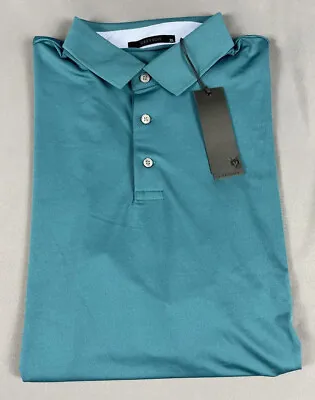 Greyson Golf Shirt Polo Katonah XL Green Pine Polyester Spandex NWT MSRP $90 • $39.93