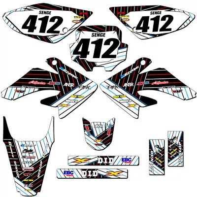 2004-2010 CRF 100 RACE SERIES White Senge Graphics Kit Compatible With Honda • $119.99