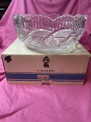 Waterford Crystal 8  Salad Bowl (Vintage White Box) • $89