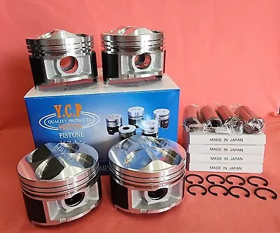85mm YCP High Compression Pistons + JAPAN Rings Honda Acura B20 FULL FLOATING • $259.95
