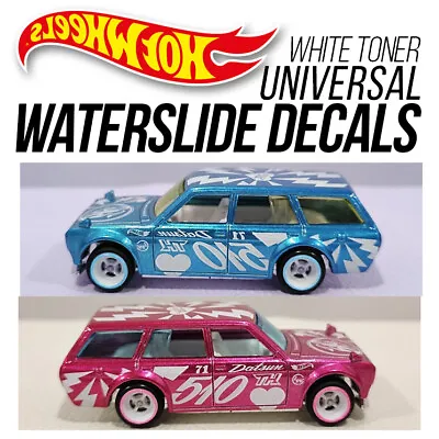 1/64 Scale 510 2023 STH Custom White Toner Universal WaterSlide Decal Hot Wheels • $5.99