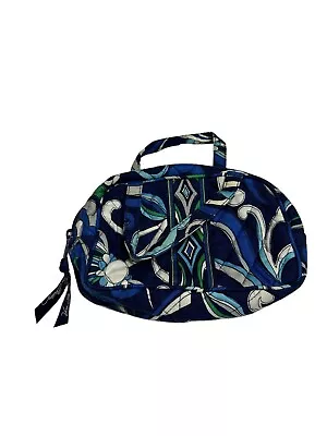Vera Bradley Katie Classic Cosmetic Bag Clutch Mediterranean Blue Zipper • $14.99