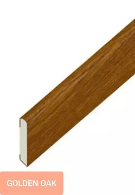 1.5m X 65mm Golden Oak UPVC Plastic Trim Cloaking Fillet Window Bead COILED • £13.98