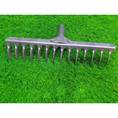 New 14 Tooth Teeth Replacement Rake Head Garden Leaf Leaves Metal Carbon Steel • £3.95