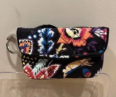 VERA BRADLEY Iconic Zip ID Case Foxwood Change Purse Snap • $14.99