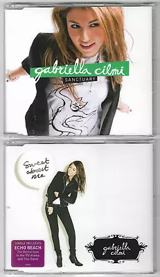 GABRIELLA CILMI 2 X CD Singles SWEET ABOUT ME CDS + SANCTUARY (Promo) CDS • £8.58