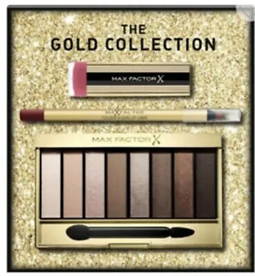 The Gold Collection Gift Set MAX FACTOR (3 Pieces) Full Sized  BRAND NEW SEALED • £13.95