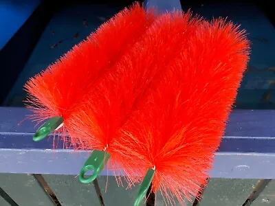3 X Red Filter Brushes For Kockney Koi Fibreglass Filter Yamitsu Pond Fish Media • £15.99