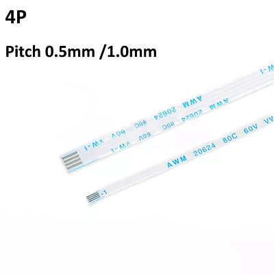 FFC/FPC Flexible Flat Ribbon Cable 4Pin Forward/Reverse Pitch 0.5/1.0mm 6cm-40cm • $1.45