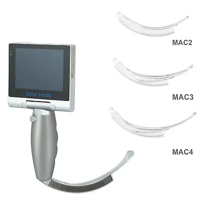 3.5inch Touchscreen Display  Video Laryngoscope With Disposable Blade(MAC2/3/4) • $399