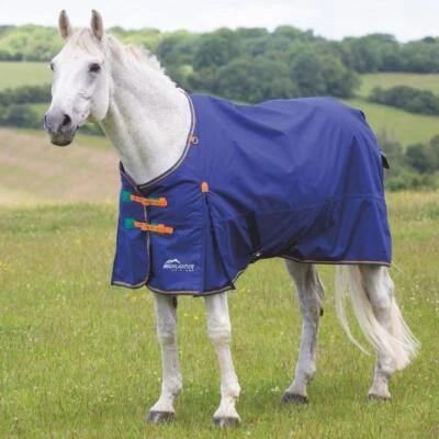 £64.79 • Buy Shires Highlander Original 100g Standard Neck Turnout Rug - Navy