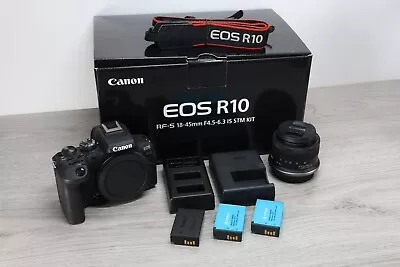 Canon EOS R10 Mirrorless Digital Camera RF-S 18-45MM IS STM Kit • £829