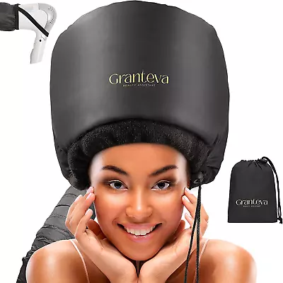 Hooded Hair Dryer W/A Headband Integrated That Reduces Heat Around Ears & Neck - • $23.26