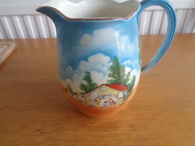 Vintage  Falcon Ware Jug Cottage Scene • £10