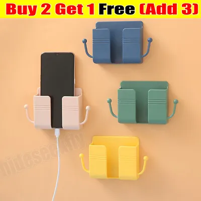 Mobile Phone Holder Wall Mounted Plug.For Control Storage Box.Multifunction Rack • £2.89