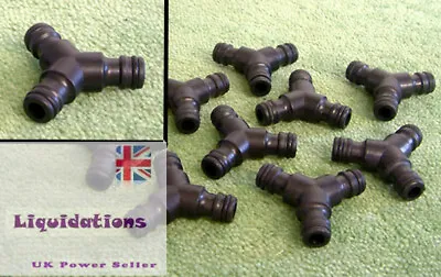 Garden Hose Y Connector Coupler 3 Way Splitter Hozelock Compatible. Various Pks • £3.25