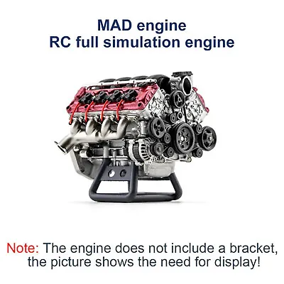 V8 Engine Metal Models Building Kit Internal Combustion DIY Hobby For Adults • $221.12