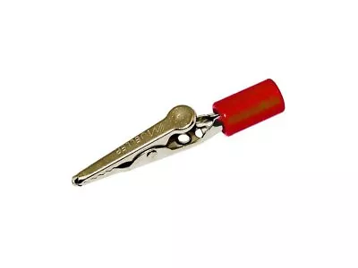 Mueller Electronic Red Alligator Steel Clip Acetate Handle - 10 Amp BU-60H-2 • $1.25