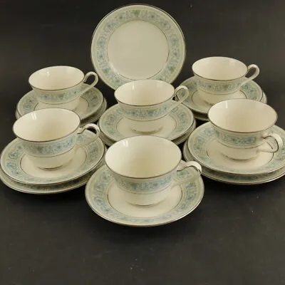 £32.95 • Buy Noritake Tea Set 18 Pieces 6 Cups Saucers & Side Plates  Ivory China Monteleone