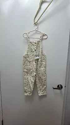 Zara Floral Toddler Overalls  • $25