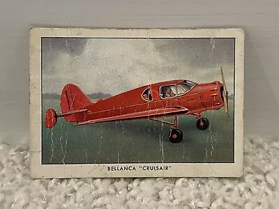 1940-42 Wings Cigarettes Series B T87 Bellanca Cruisair #6 • $2.10