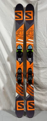$129.95 • Buy Salomon NFX 140cm 122-85-112 Twin-Tip Youth Skis Marker DIN 7.0 Bindings TUNED