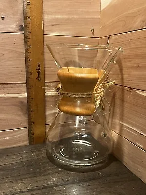 Chemex CM-8A Pour Over 8 Cup Glass Coffeemaker - Clear Vintage Mid Century • $68.50