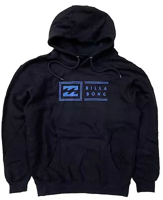 $35 • Buy Billabong Men's Graphic Box Logo Print Pullover Hoodie Sweatshirt In Black