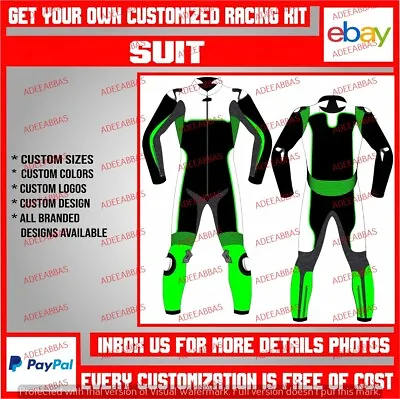 $284.75 • Buy Motorcycle Suit Motorbike Leather Riding Suit Racing/street Custom Made 1pc 2pc