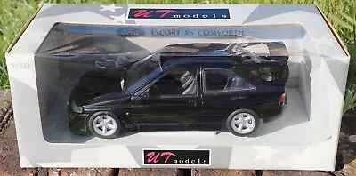UT 1:18 Scale Diecast Model Ford Escort Cosworth Car In Black Externally Mint • £36