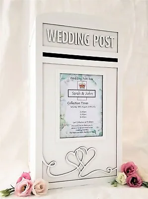£47.99 • Buy Personalised Royal Mail Wedding Card Post Box Lockable / Large Locking Postbox 